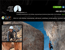 Tablet Screenshot of climbingschool.com